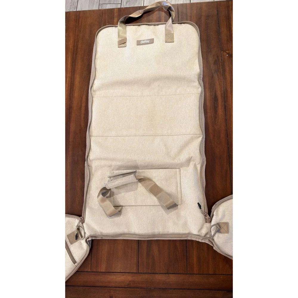 Halfday Convertible Garment Duffel Bag 40L Tan Heathered Travel Weekender NEW